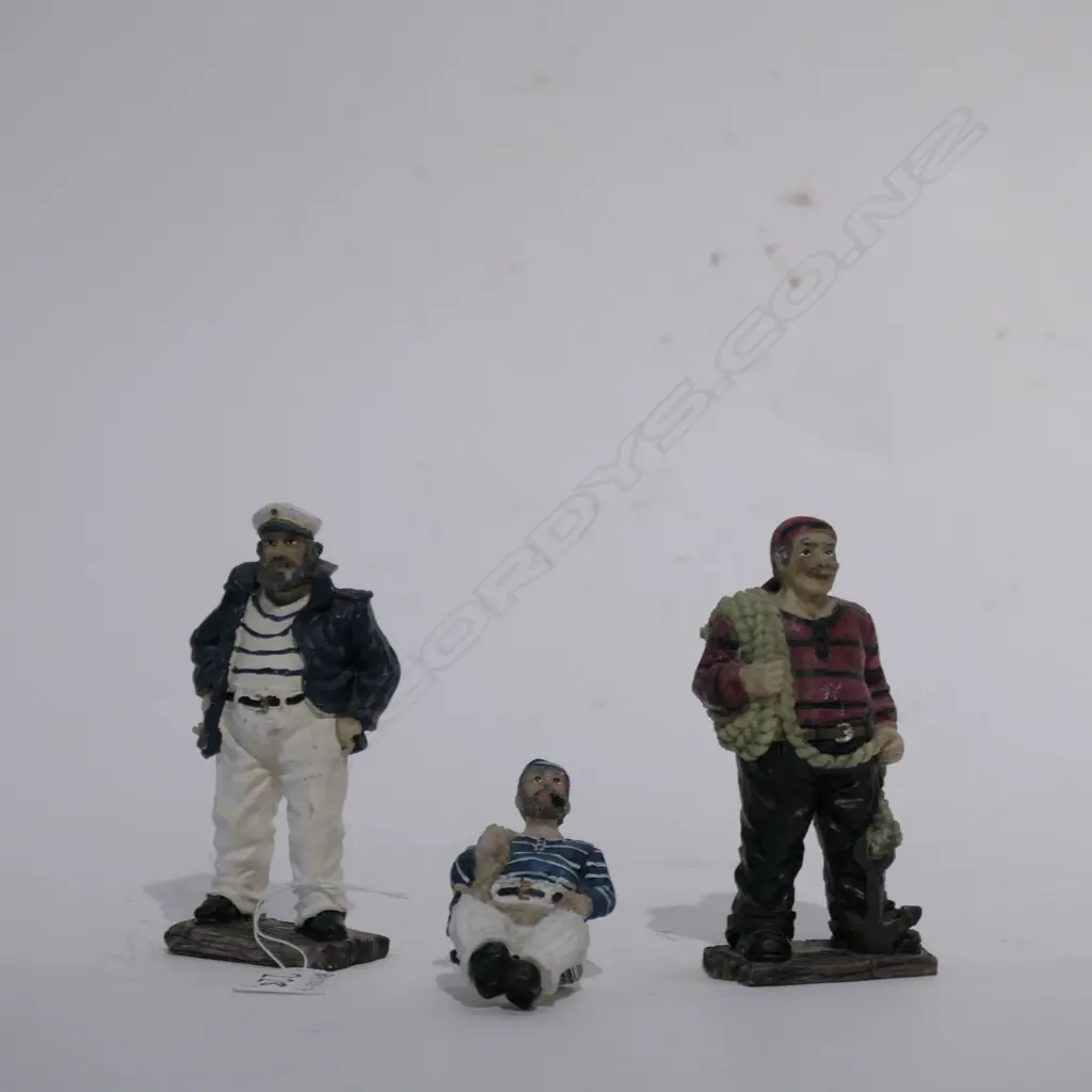 THREE RESIN SAILOR FIGURES Image 1++