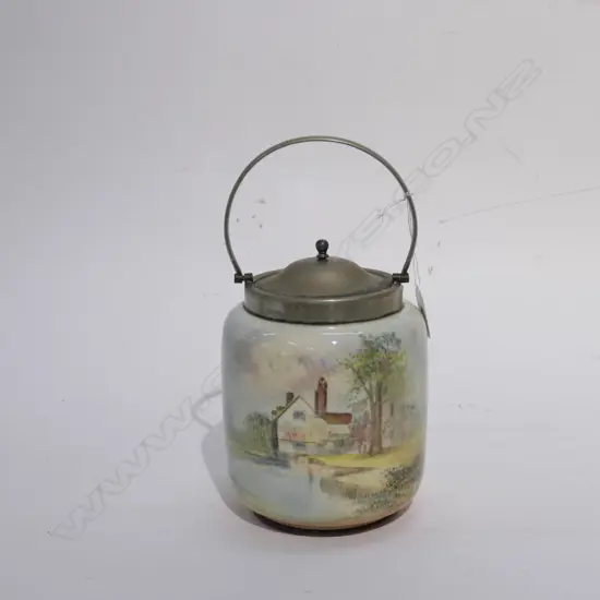 ROYAL DOULTON COUNTRY SERIES WARE BISCUIT BARREL