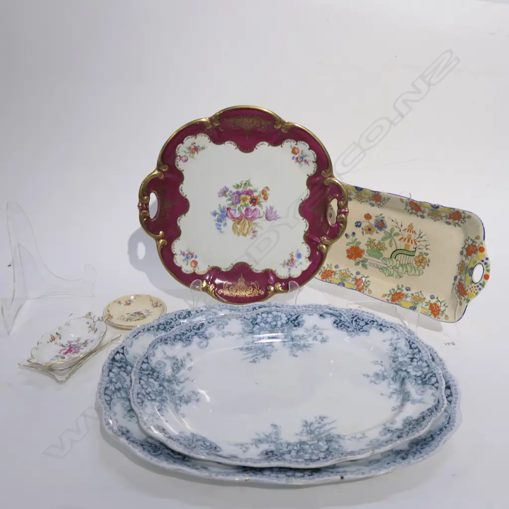 2 VICT ASHETS / BARVARIAN PLATTER / R/C/DERBY MASONS ETC Image 1++