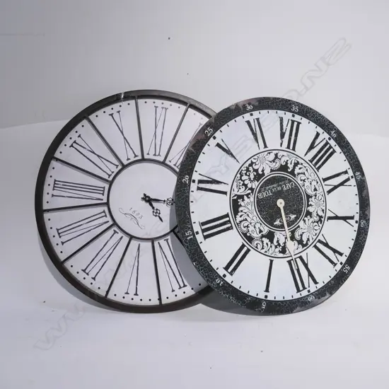 2 LARGE CLOCKS DIA  600 MM