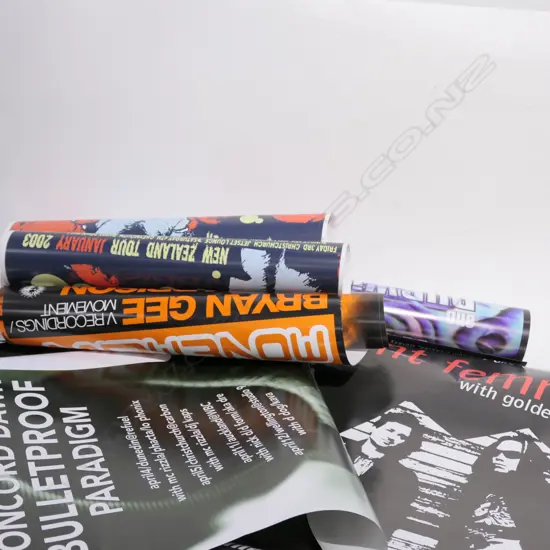 10 ASST MUSIC POSTERS: NZ TOURS AND FESTIVALS