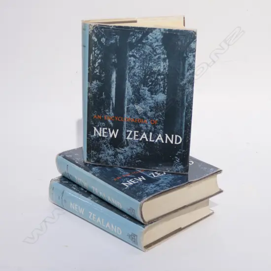 3 book set of ‘An Encyclopaedia of New Zealand’