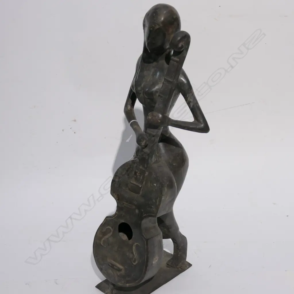 METAL MUSICIAN SCULPTURE  H 450 MM  Image 1++