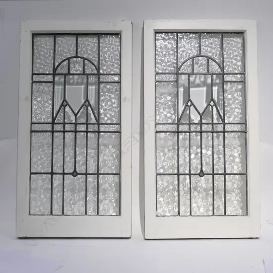 PAIR OF LEADLIGHT WINDOWS 10702 X 550
