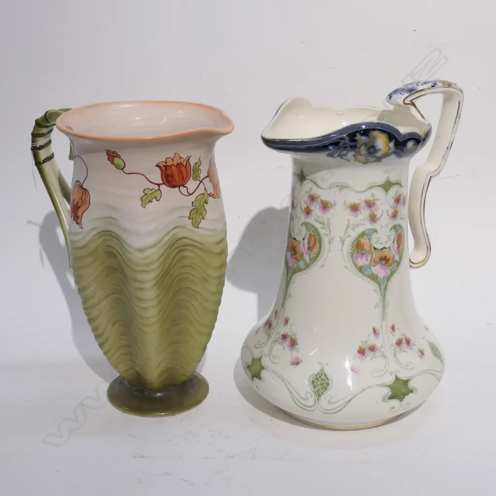VICTORIAN JUG + ANOTHER H. 340MM Image 1++