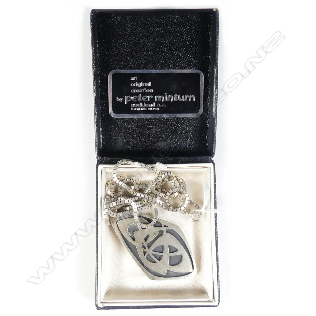 PETER MINTURN SILVER PENDANT IN BOX MARK INDISTINCT Image 1++