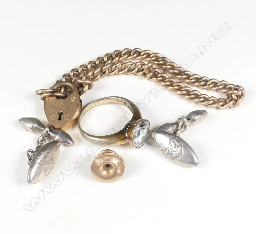 ASSORTED SILVER,GOLD PLATED, COSTUME PIECES Image 1++