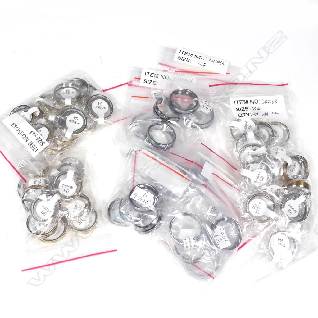 3 BAGS OF S.STEEL WEDDERS, # 2568, 2066, 2570 Image 1++