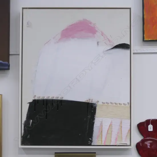 J BLACKBURN ACRYLIC ON CANVAS BOARD MURIWAI 2009 820 X 630 