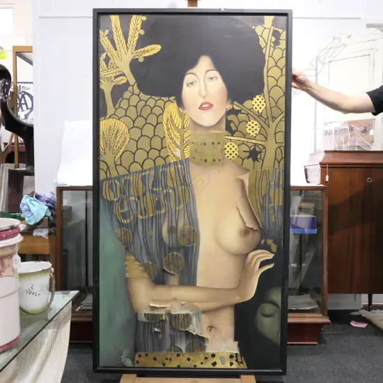 LARGE GUSTAV KLIMT COPY A/F H 1700 MM