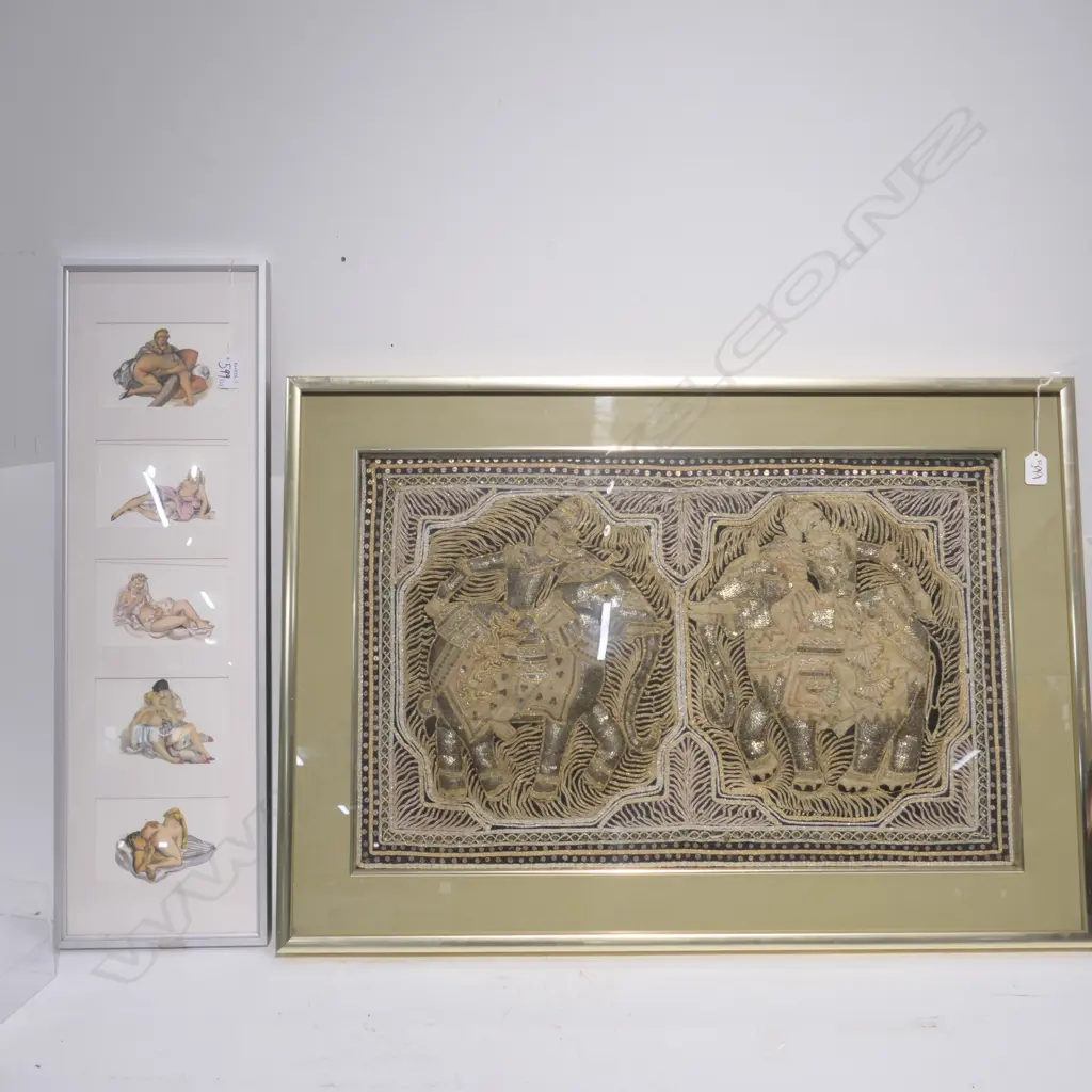 THAI FRAMED EMBROIDERY & EROTIC PRINTS Image 1++