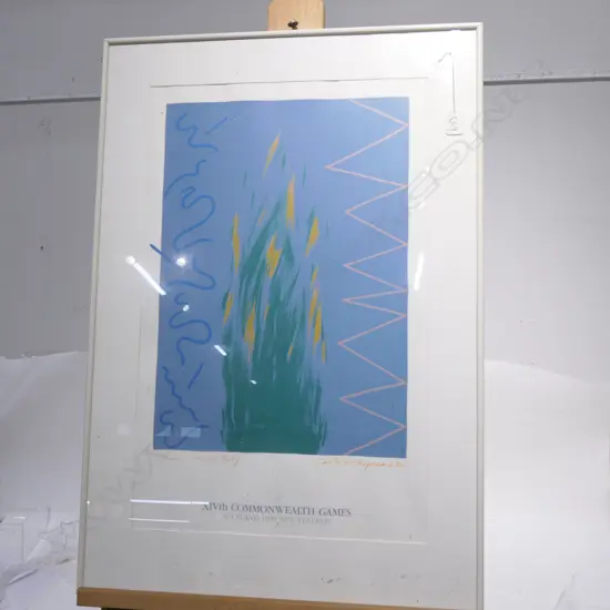 CAROL SHEPHEARD SCREEN PRINT SWIM 1985 660 X 410 MM ARTISTS PROOF