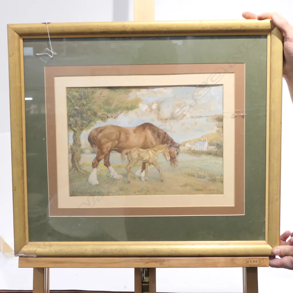  A ROBERTSON W/COLOUR HORSES 1908 600 X 520 Image 1++