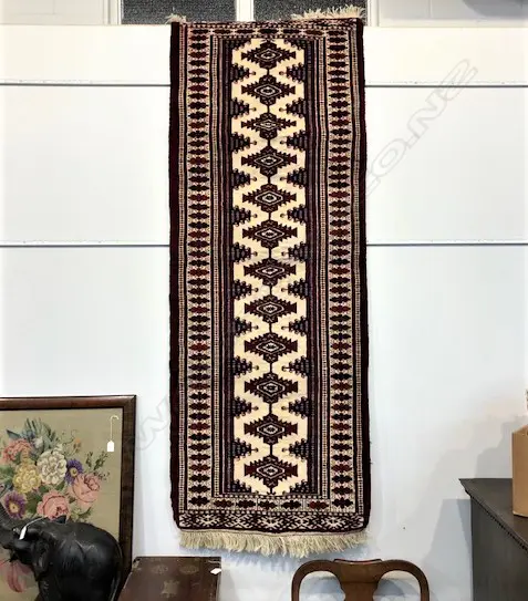 (241G) TURKOMAN RUNNER HAND KNOTTED 1960 X 730 Image 1++