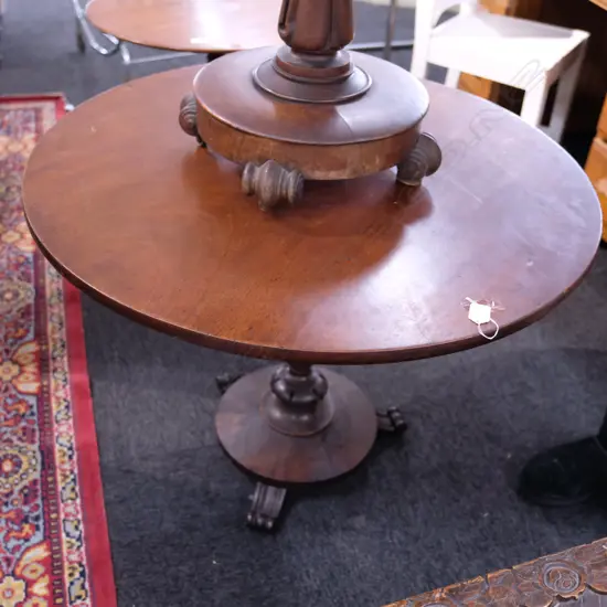 MAHOGANY CIRCULAR OCC. TABLE DIA. 850MM