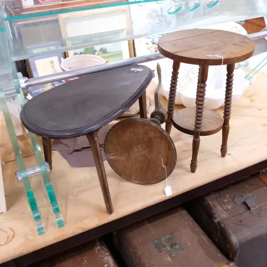 3 SMALL SIDE TABLES FAULTS