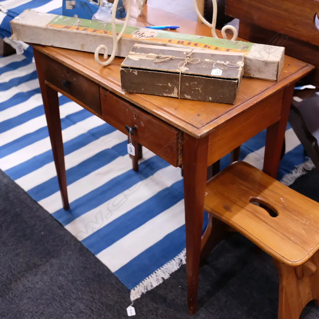 PINE 2 DRAWER SIDETABLE W. 770MM Image 1++