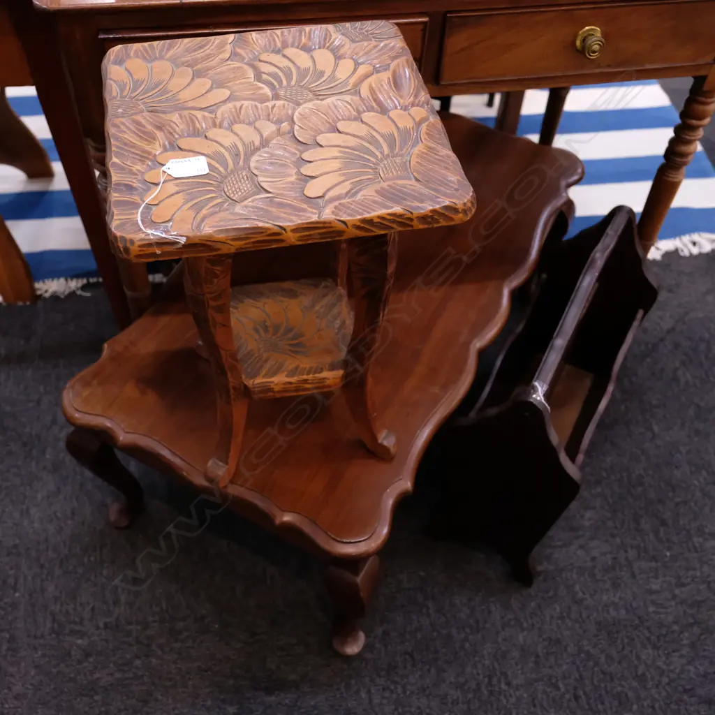 COFFEE TABLE + SIDE TABLE + MAGAZINE RACK Image 1++