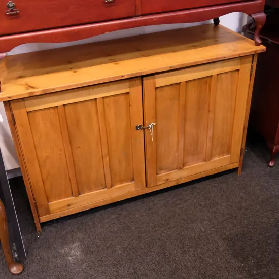 TWO DOOR PANELLED SIDEBOARD W. 1220MM