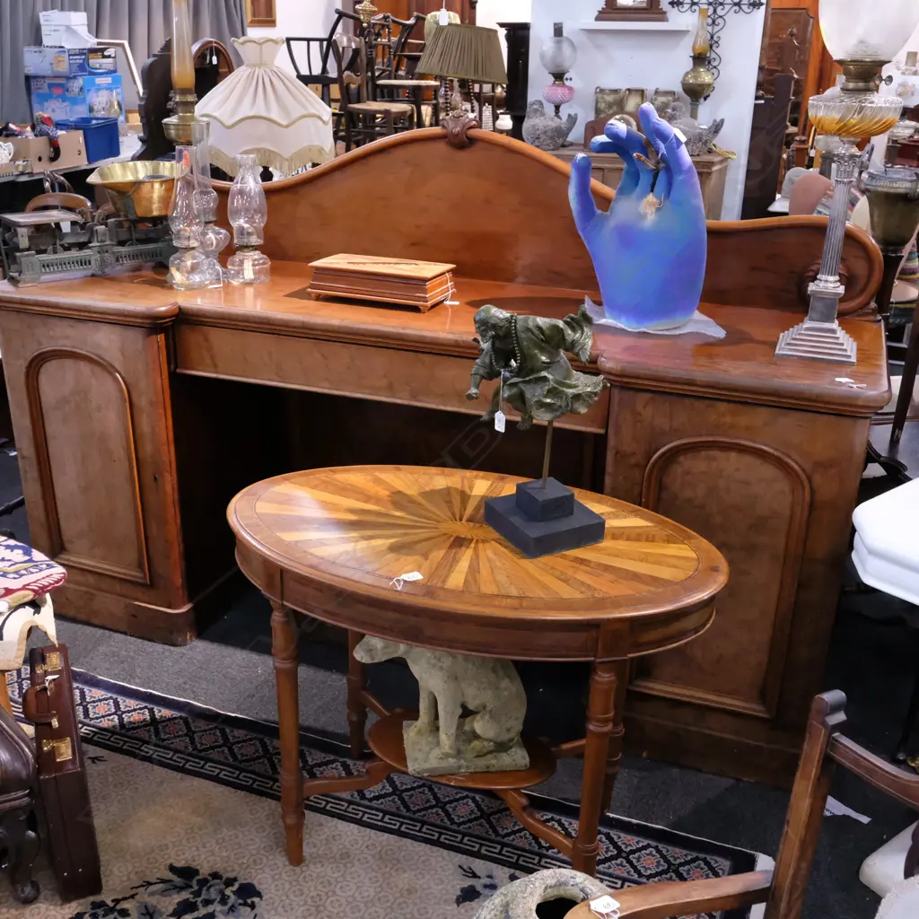 VICTORIAN TWIN PEDESTAL SIDEBOARD Image 1++