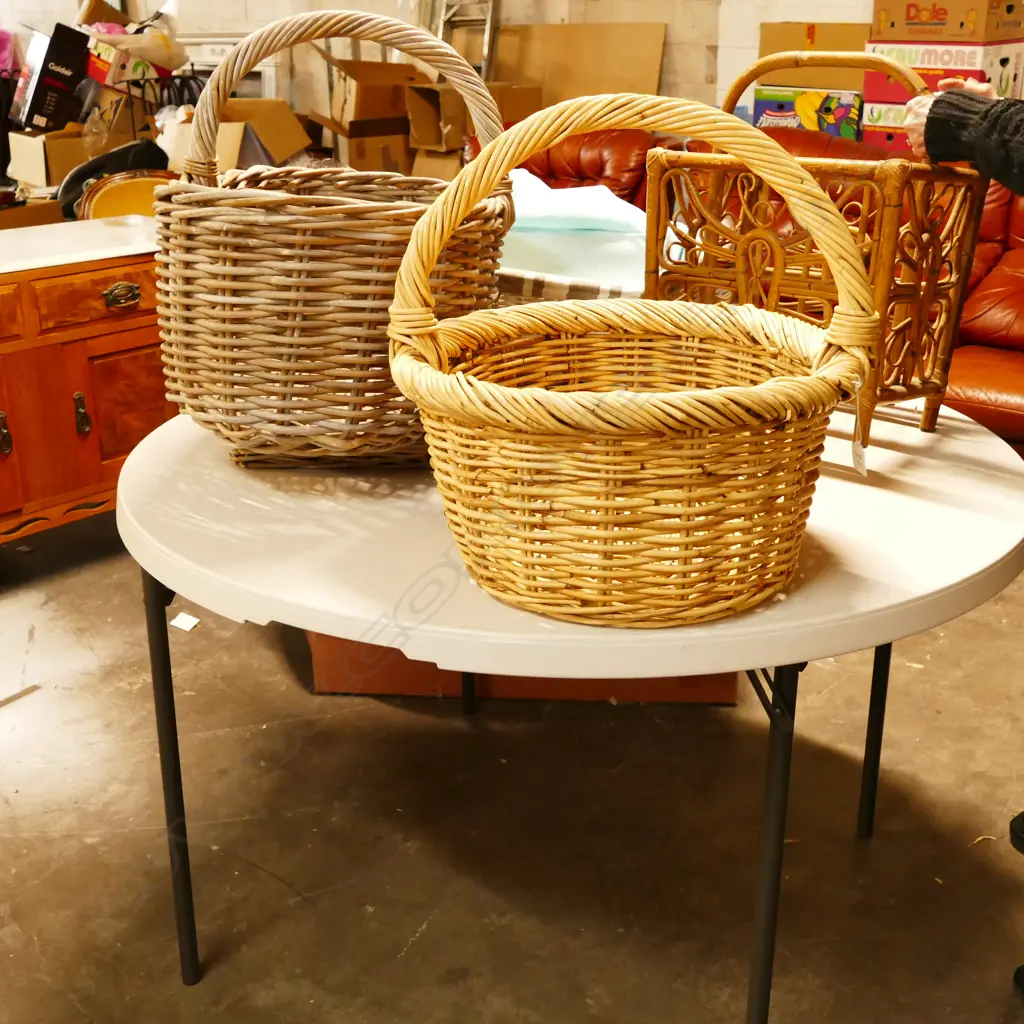 WICKER BASKETS / CANE STAND ETC Image 1++