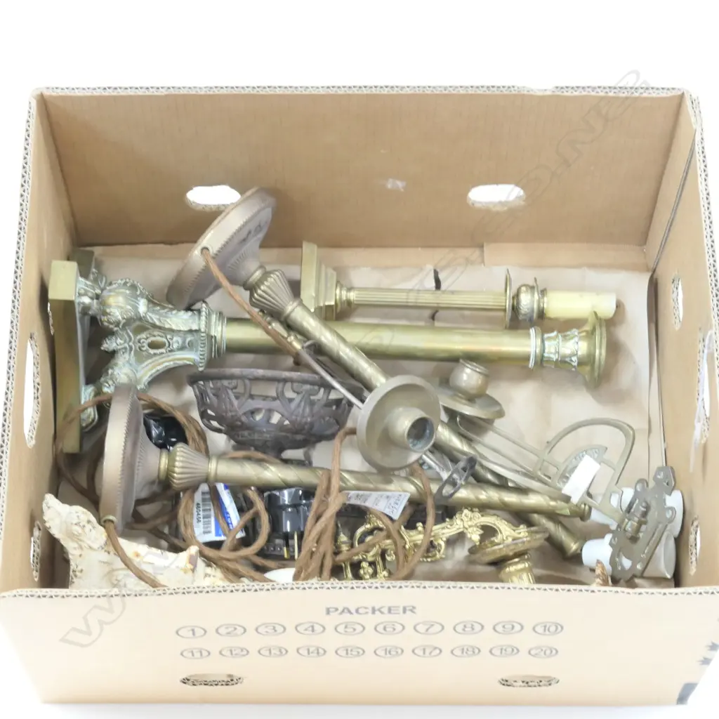 ASST BRASS LIGHTS /CANDLE STICKS/PIANO SCONCES Image 1++