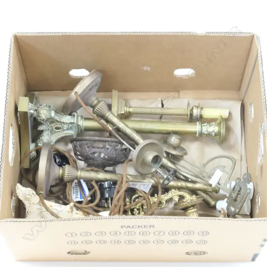 ASST BRASS LIGHTS /CANDLE STICKS/PIANO SCONCES