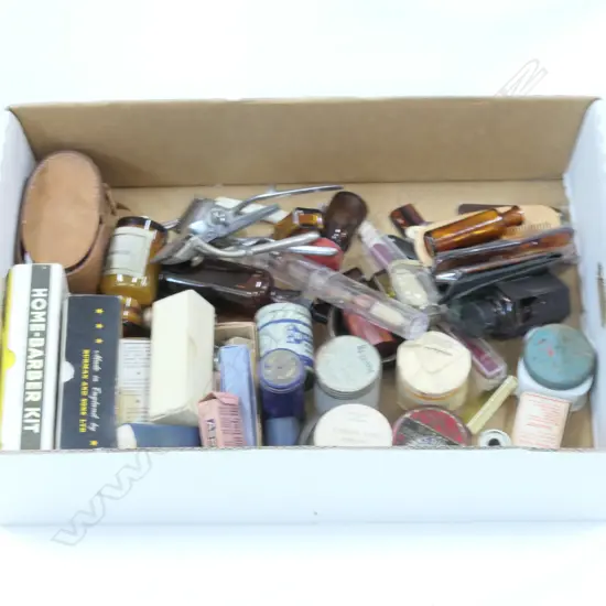 LOT ASST VINTAGE PACKAGING /SHAVING ETC