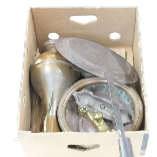 LOT COPPER AND BRASSWARE