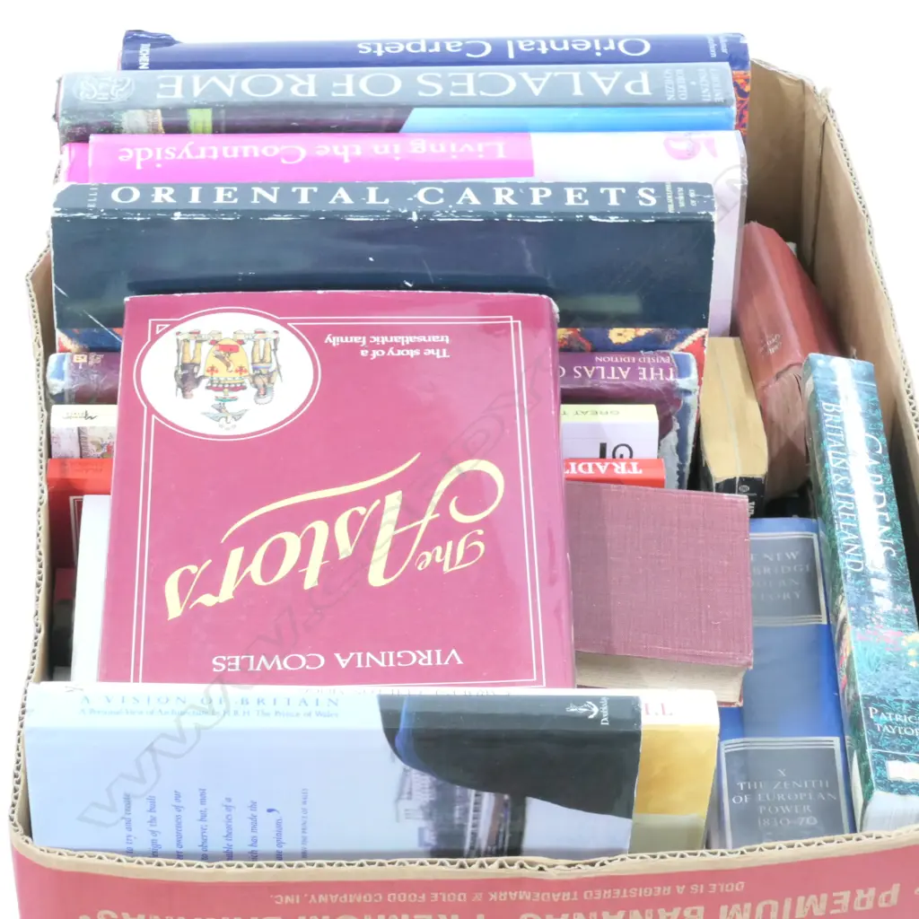 3 BOXES ASST BOOKS INCL. REFERENCE / HISTORY ETC Image 1++