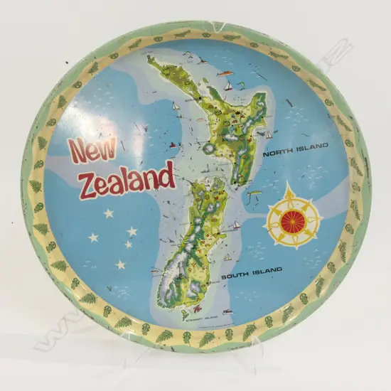 NZ ENAMEL SERVING TRAY DIA. 390