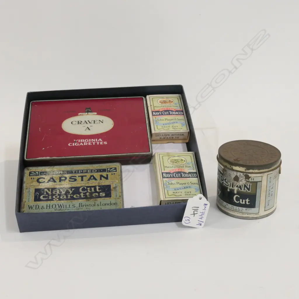 3 TINS AND 2 CIGARETTE CASES Image 1++