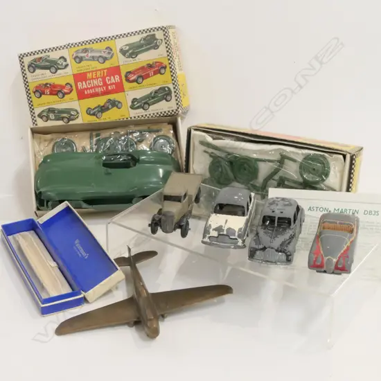 2 VINTAGE TOY 'MERIT RACING CAR' KITS + 5 TOYS (more)
