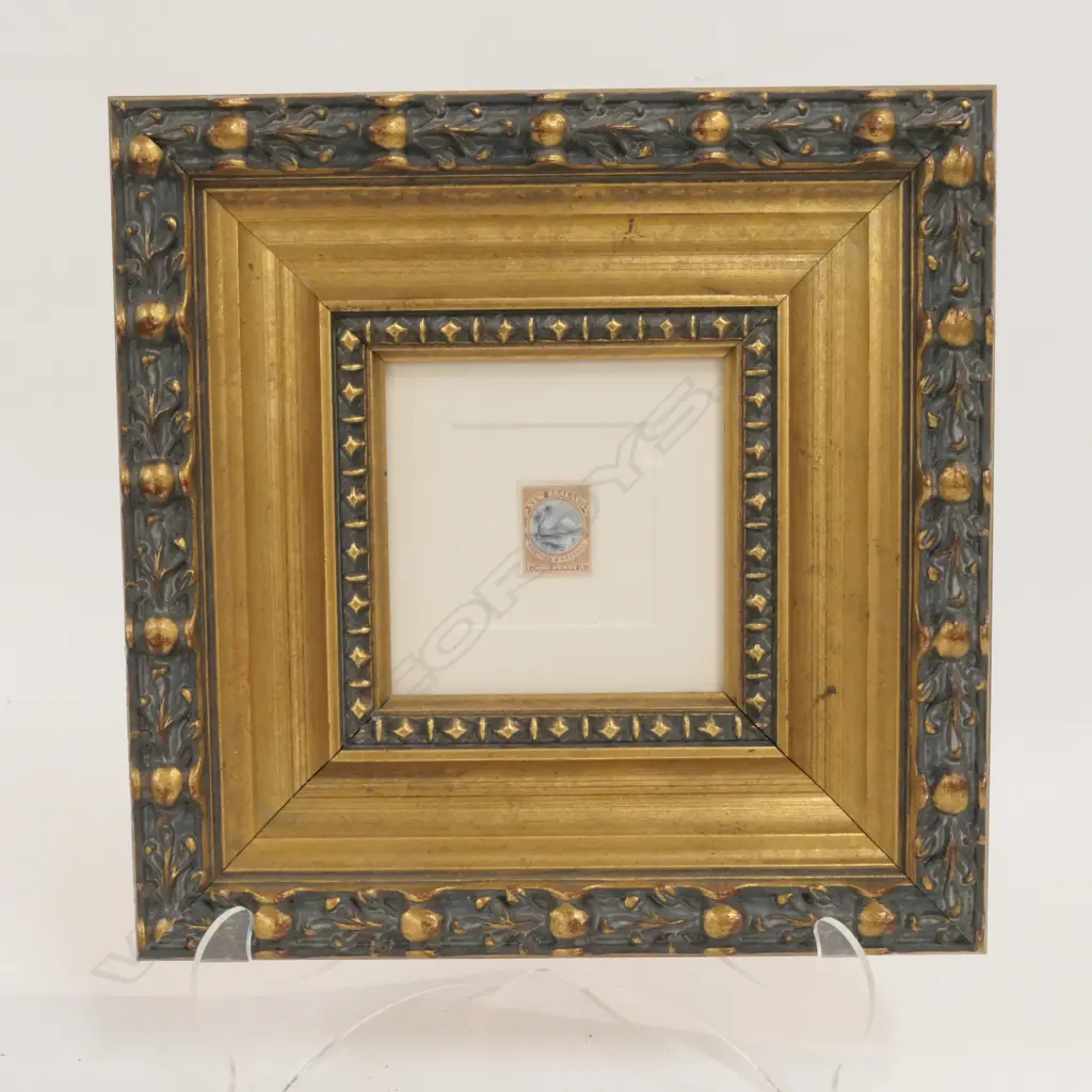 FRAMED NZ STAMP JOSEPH GAUT DESIGN  Image 1++
