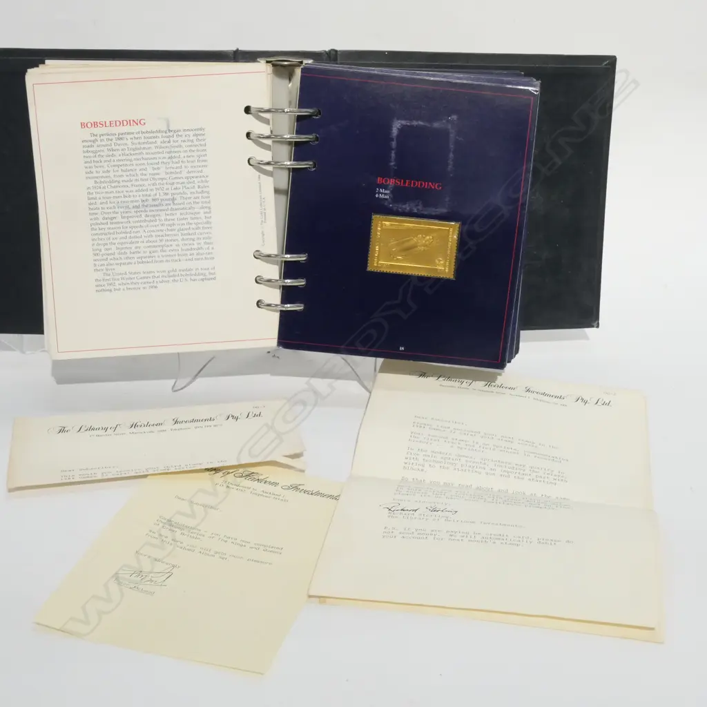 1984 GAMES ALBUM LTD ED 39 STAMPS 22K GOLD OVERLAY? Image 1++
