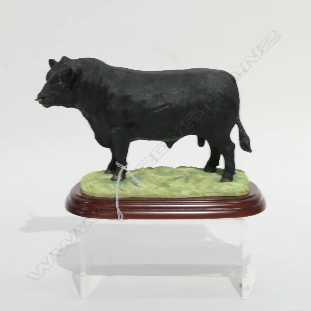 BORDER FINE ARTS--ABERDEEN ANGUS BULL--RESIN--BOXED Image 1++