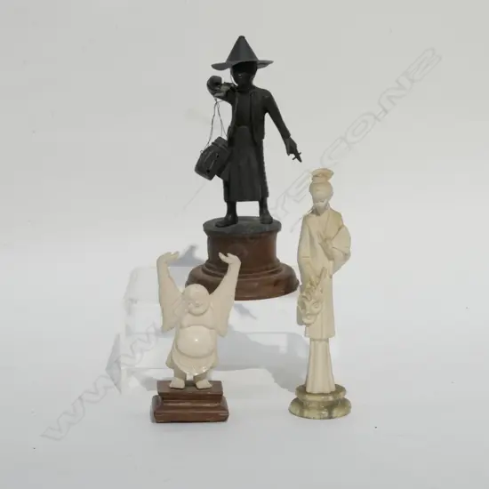 THREE ORIENTAL FIGURES