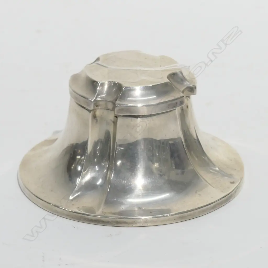 STERLING INKWELL DIA. 100,  326 GMS INC. BASE Image 1++