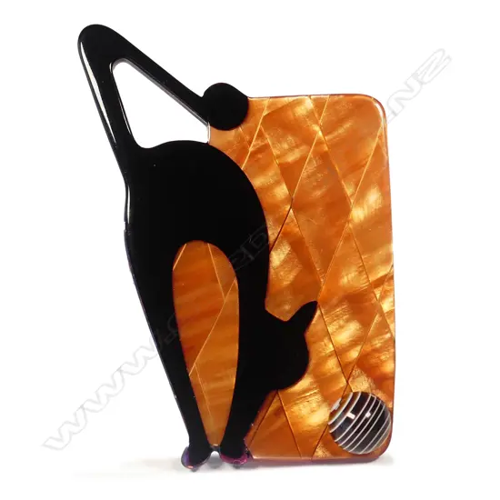 LEA STEIN CAT BROOCH