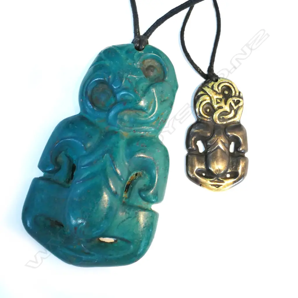 TWO TIKI PENDANTS ONE 60MM OTHER 120MM Image 1++