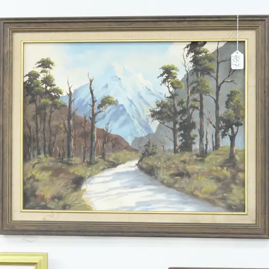 H WILSON OIL ON BOARD MILFORD ROAD 550 X 450 MM