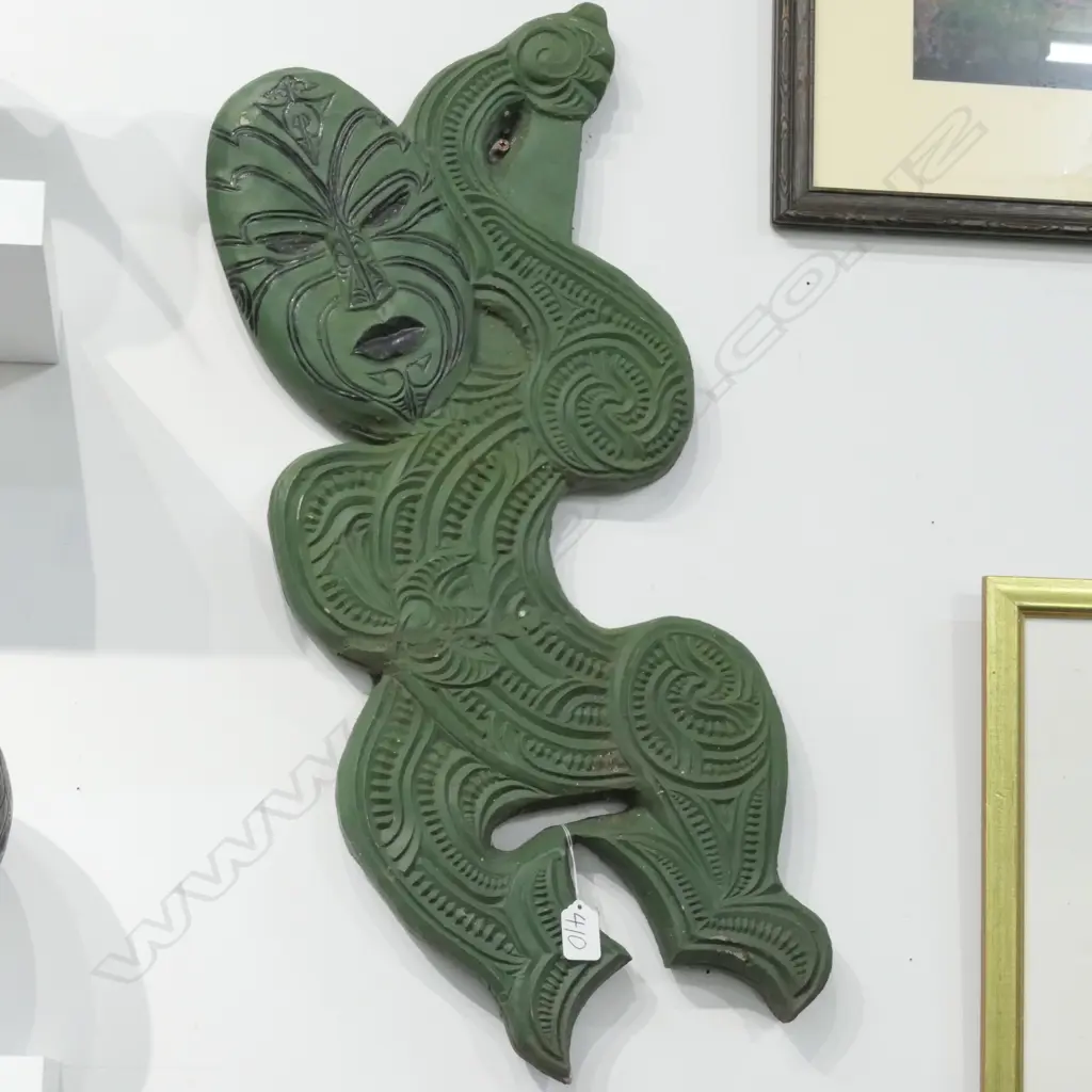 HEAVY MAORI GREEN TANIWHA H. 630MM Image 1++