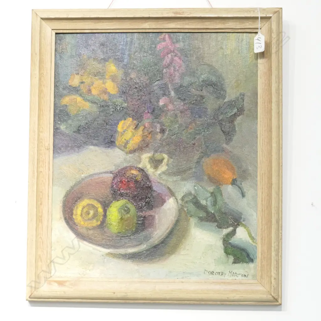 DOROTHY MORTON (1890-1983) OIL STILL LIFE 465 X 385mm Image 1++
