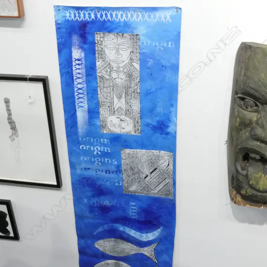 S MARSTERS ACRYLIC AND WOODBLOCK ON CANVAS ORIGINS