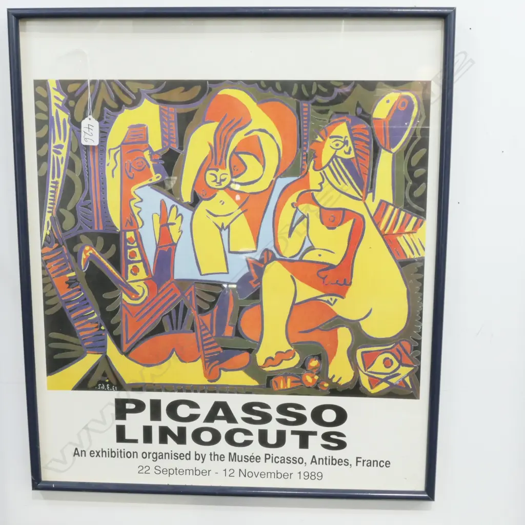 FRAMED PICASSO PRINT 630 X 530 MM Image 1++