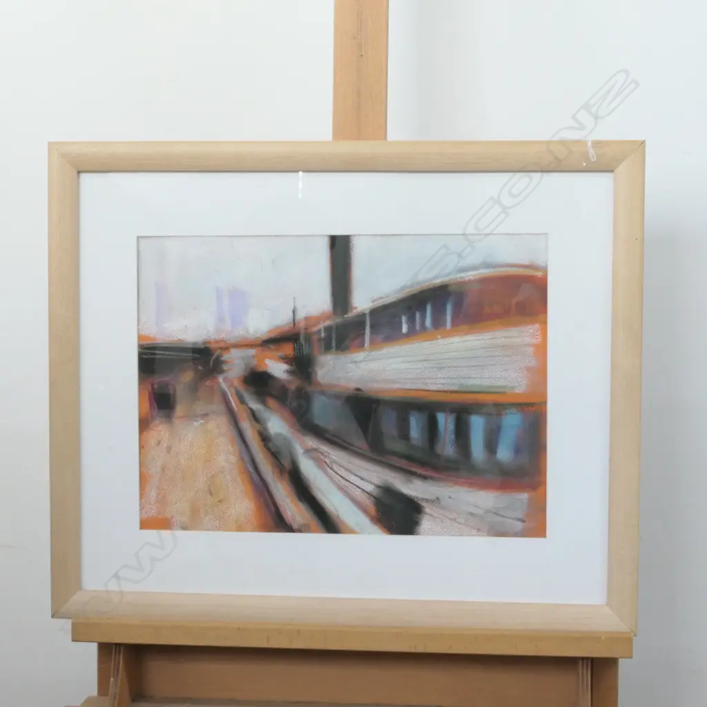 JOHN HORNER, PASTEL, 'THE FERRY TOROA, AUCKLAND' 305 X 415 Image 1++