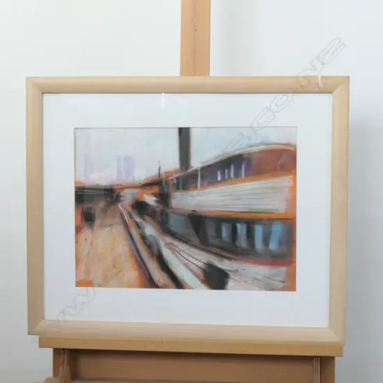 JOHN HORNER, PASTEL, 'THE FERRY TOROA, AUCKLAND' 305 X 415