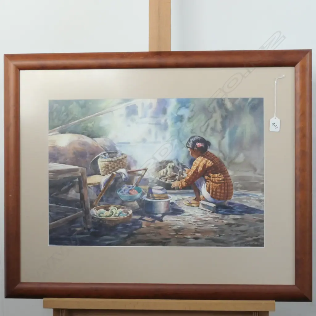 SOELIN AUNG - W/C GIRL COOKING Image 1++