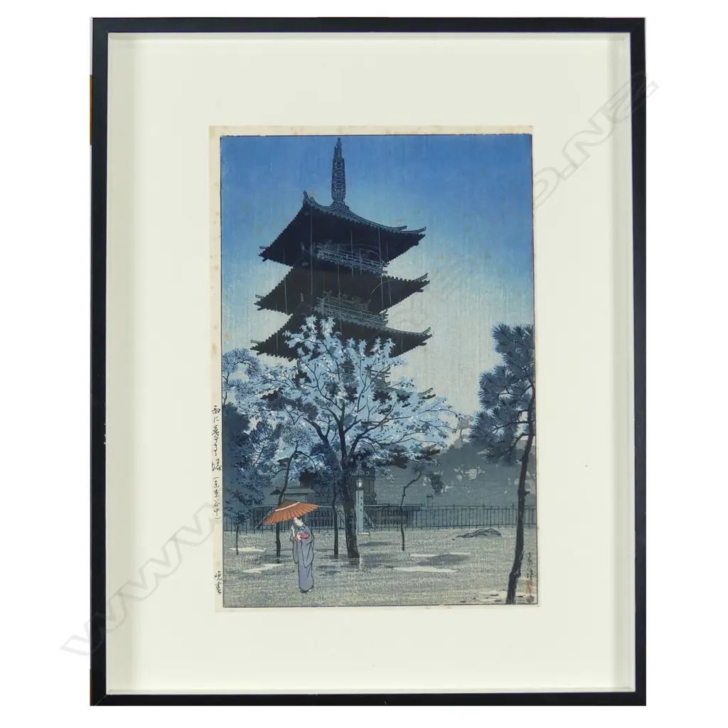 SEE CORRECTION: A Japanese woodblock print by Kawase Hasui Image 1++