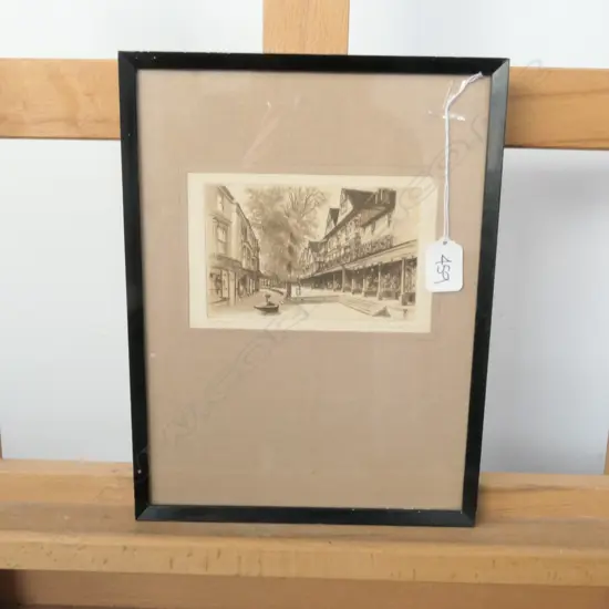 ORIG. ETCHING BY C DICKENS, PANTILES TURNBRIDGE WELLS